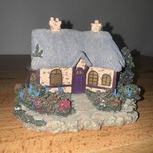 Thomas Kinkade Cottage Lighted Building Figurine Hawthorne Village Vintage